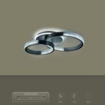 kelvo® DIAMOND KLV-101-0223 Φωτιστικό Οροφής LED 67W 6700lm 360° AC 220-240V IP20 Ρυθμιζόμενο Λευκό CCT με Χειριστήριο από 2700K έως 6000K Dimmable - Lumileds SMD Chip - Μαύρο Ματ - Μ60 x Π40 x Υ14cm - 3 Χρόνια Εγγύηση - Image 12