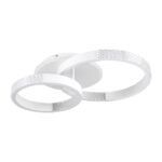 kelvo® DIAMOND KLV-101-0224 Φωτιστικό Οροφής LED 67W 6700lm 360° AC 220-240V IP20 Ρυθμιζόμενο Λευκό CCT με Χειριστήριο από 2700K έως 6000K Dimmable - Lumileds SMD Chip - Λευκό Ματ - Μ60 x Π40 x Υ14cm - 3 Χρόνια Εγγύηση - Image 3