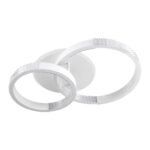 kelvo® DIAMOND KLV-101-0224 Φωτιστικό Οροφής LED 67W 6700lm 360° AC 220-240V IP20 Ρυθμιζόμενο Λευκό CCT με Χειριστήριο από 2700K έως 6000K Dimmable - Lumileds SMD Chip - Λευκό Ματ - Μ60 x Π40 x Υ14cm - 3 Χρόνια Εγγύηση - Image 5