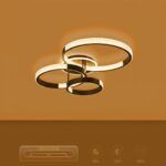 kelvo® DIAMOND KLV-101-0226 Φωτιστικό Οροφής LED 100W 10000lm 360° AC 220-240V IP20 Ρυθμιζόμενο Λευκό CCT με Χειριστήριο από 2700K έως 6000K Dimmable - Lumileds SMD Chip - Μαύρο Ματ - Μ80 x Π50 x Υ20cm - 3 Χρόνια Εγγύηση - Image 10