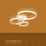 kelvo® DIAMOND KLV-101-0227 Φωτιστικό Οροφής LED 100W 10000lm 360° AC 220-240V IP20 Ρυθμιζόμενο Λευκό CCT με Χειριστήριο από 2700K έως 6000K Dimmable - Lumileds SMD Chip - Λευκό Ματ - Μ80 x Π50 x Υ20cm - 3 Χρόνια Εγγύηση - Image 10