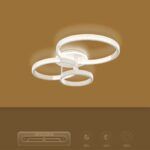 kelvo® DIAMOND KLV-101-0227 Φωτιστικό Οροφής LED 100W 10000lm 360° AC 220-240V IP20 Ρυθμιζόμενο Λευκό CCT με Χειριστήριο από 2700K έως 6000K Dimmable - Lumileds SMD Chip - Λευκό Ματ - Μ80 x Π50 x Υ20cm - 3 Χρόνια Εγγύηση - Image 11