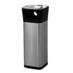 Σταχτοδοχείο INOX 30 L Τετράγωνο 28×28×73,5 cm