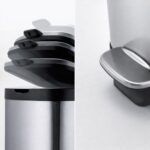 Κάδος Ανοξείδωτος SLIM LINE – Παραλληλόγραμμος 30 L με Πεντάλ