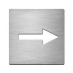 Grekon Πινακίδα 505 – Βέλος Τετράγωνη Κατεύθυνση Χώρου 12 cm