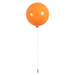 GLOBOSTAR® BALLOON 00650 Παιδικό Φωτιστικό Οροφής με Ντουί 1 x E27 AC 220-240V IP20 - Πορτοκαλί - Μ30 x Π30 x Υ33cm - Image 4