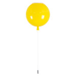 GLOBOSTAR® BALLOON 00651 Παιδικό Φωτιστικό Οροφής με Ντουί 1 x E27 AC 220-240V IP20 - Κίτρινο - Μ30 x Π30 x Υ33cm - Image 6