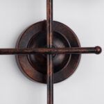 GloboStar® PIPING 00665 Vintage Επιτοίχιο Φωτιστικό Πολύφωτο 6 x E27 IP20 Χάλκινο Μέταλλο - Μ66 x Π9.5 x Υ49cm - Image 7