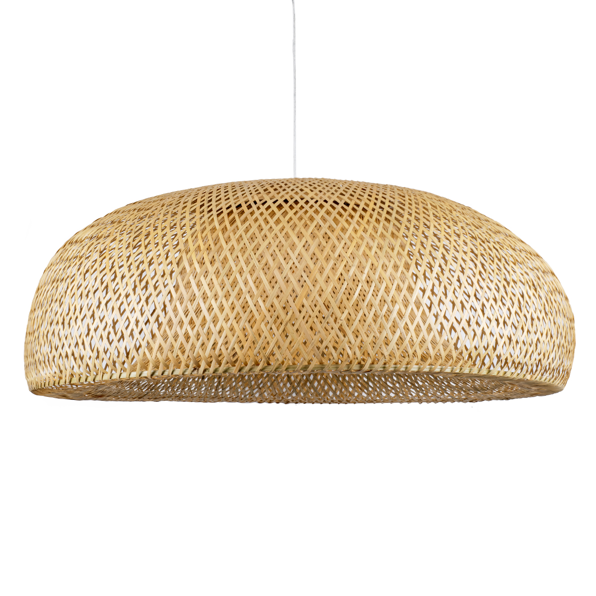 00673_0 GLOBOSTAR® SAN TROPEZ 00673 Boho Κρεμαστό Φωτιστικό Οροφής με Ντουί 1 x E27 AC 220-240V IP20 - Μπεζ - Μ100 x Π100 x Y35cm - Image 1