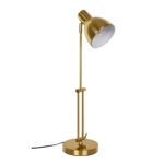 GLOBOSTAR® ZETO 00836 Μοντέρνο Επιτραπέζιο Φωτιστικό Πορτατίφ με Ντουί 1 x E27 AC 220-240V IP20 - Χρυσό - Μ17 x Π17 x Υ72cm - Image 5