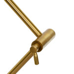 GLOBOSTAR® ZETO 00836 Μοντέρνο Επιτραπέζιο Φωτιστικό Πορτατίφ με Ντουί 1 x E27 AC 220-240V IP20 - Χρυσό - Μ17 x Π17 x Υ72cm - Image 6