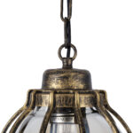 GLOBOSTAR® ETOILE 00988 Vintage Κρεμαστό Φωτιστικό Οροφής με Ντουί 1 x E27 AC 220-240V IP20 - Μπρούτζινο Εφέ Σκουριάς & Μελί - Μ18 x Π18 x Y27cm - Image 9