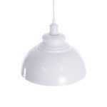 GLOBOSTAR® ANDY 00999 Μοντέρνο Κρεμαστό Φωτιστικό Οροφής με Ντουί 1 x E27 AC 220-240V IP20 - Λευκό & Χρυσό - Μ35 x Π35 x Υ28cm - Image 5