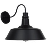 GLOBOSTAR® SORD 01053 Vintage Φωτιστικό Τοίχου - Απλίκα με Ντουί 1 x E27 AC 220-240V IP20 - Μαύρο - Μ36 x Π42 x Υ32cm - Image 2