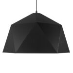 GLOBOSTAR® HEXAGON 01195 Μοντέρνο Κρεμαστό Φωτιστικό Οροφής με Ντουί 1 x E27 AC 220-240V IP20 - Μαύρο & Χρυσό - Μ46 x Π46 x Υ25cm - Image 3