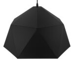 GLOBOSTAR® HEXAGON 01195 Μοντέρνο Κρεμαστό Φωτιστικό Οροφής με Ντουί 1 x E27 AC 220-240V IP20 - Μαύρο & Χρυσό - Μ46 x Π46 x Υ25cm - Image 4