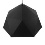 GLOBOSTAR® HEXAGON 01195 Μοντέρνο Κρεμαστό Φωτιστικό Οροφής με Ντουί 1 x E27 AC 220-240V IP20 - Μαύρο & Χρυσό - Μ46 x Π46 x Υ25cm - Image 5