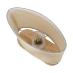 GLOBOSTAR® CHIARA 01241 Boho Επιτραπέζιο Φωτιστικό Πορτατίφ με Ντουί 1 x E27 AC 220-240V IP20 - Μπεζ - Μ25 x Π12 x Υ26cm - Image 5