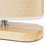 GLOBOSTAR® CHIARA 01241 Boho Επιτραπέζιο Φωτιστικό Πορτατίφ με Ντουί 1 x E27 AC 220-240V IP20 - Μπεζ - Μ25 x Π12 x Υ26cm - Image 7