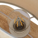 GLOBOSTAR® CHIARA 01241 Boho Επιτραπέζιο Φωτιστικό Πορτατίφ με Ντουί 1 x E27 AC 220-240V IP20 - Μπεζ - Μ25 x Π12 x Υ26cm - Image 8