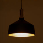 GLOBOSTAR® CALYPSO 01334 Μοντέρνο Κρεμαστό Φωτιστικό Οροφής με Ντουί 3 x E27 AC 220-240V IP20 - Μαύρο & Μπρούτζινο - Μ110 x Π110 x Υ35cm - Σετ 3 Τεμαχίων - Image 4