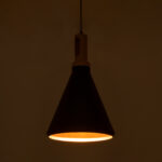 GLOBOSTAR® CALYPSO 01334 Μοντέρνο Κρεμαστό Φωτιστικό Οροφής με Ντουί 3 x E27 AC 220-240V IP20 - Μαύρο & Μπρούτζινο - Μ110 x Π110 x Υ35cm - Σετ 3 Τεμαχίων - Image 5