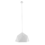 GLOBOSTAR® HEXAGON 01378 Μοντέρνο Κρεμαστό Φωτιστικό Οροφής με Ντουί 1 x E27 AC 220-240V IP20 - Λευκό & Χρυσό - Μ46 x Π46 x Y25cm - Image 2