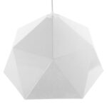 GLOBOSTAR® HEXAGON 01378 Μοντέρνο Κρεμαστό Φωτιστικό Οροφής με Ντουί 1 x E27 AC 220-240V IP20 - Λευκό & Χρυσό - Μ46 x Π46 x Y25cm - Image 5