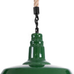 GLOBOSTAR® CRANE 01408 Vintage Κρεμαστό Φωτιστικό Οροφής με Ντουί 1 x E27 AC 220-240V IP20 - Πράσινο & Μπεζ - Μ36 x Π36 x Y31cm - Image 8