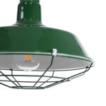 GLOBOSTAR® CRANE 01408 Vintage Κρεμαστό Φωτιστικό Οροφής με Ντουί 1 x E27 AC 220-240V IP20 - Πράσινο & Μπεζ - Μ36 x Π36 x Y31cm - Image 9