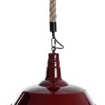 GLOBOSTAR® CRANE 01410 Vintage Κρεμαστό Φωτιστικό Οροφής με Ντουί 1 x E27 AC 220-240V IP20 - Κόκκινο & Μπεζ - Μ36 x Π36 x Υ31cm - Image 8