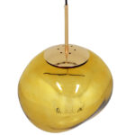 GLOBOSTAR® DIXAR 01466 Μοντέρνο Κρεμαστό Φωτιστικό Οροφής με Ντουί 1 x E27 AC 220-240V IP20 - Χρυσό - Μ36 x Π36 x Υ45cm - Image 4