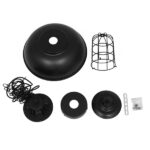 GLOBOSTAR® HARROW 01571 Vintage Κρεμαστό Φωτιστικό Οροφής με Ντουί 1 x E27 AC 220-240V IP20 - Μαύρο - Μ33 x Π33 x Υ32cm - Image 11