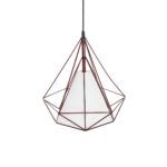 GLOBOSTAR® KAIRI 01623 Μοντέρνο Κρεμαστό Φωτιστικό Οροφής με Ντουί 1 x E27 AC 220-240V IP20 - Χάλκινο & Λευκό - Μ38 x Π38 x Y38cm - Image 7