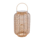 GLOBOSTAR® GRAMBIAN 02304 Boho Επιδαπέδιο Φωτιστικό LED 5W 200lm 180° με Φωτοβολταϊκό Panel 3.6V 0.1W με Αισθητήρα Ημέρας/Νύχτας Αδιάβροχο IP65 Θερμό Λευκό 2700K - Μπεζ - Μ30 x Π30 x Υ48cm - 2 Χρόνια Εγγύηση - Image 2