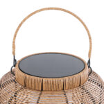 GLOBOSTAR® GRAMBIAN 02304 Boho Επιδαπέδιο Φωτιστικό LED 5W 200lm 180° με Φωτοβολταϊκό Panel 3.6V 0.1W με Αισθητήρα Ημέρας/Νύχτας Αδιάβροχο IP65 Θερμό Λευκό 2700K - Μπεζ - Μ30 x Π30 x Υ48cm - 2 Χρόνια Εγγύηση - Image 6