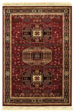ΧΑΛΙ PERSIA 6057 BURGUNDY ΜΕ ΚΡΟΣΣΙ - SET067(2x140,1x200)  NewPlan