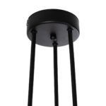 GLOBOSTAR® LAMIRA 201-0029 Μοντέρνο Φωτιστικό Οροφής με Ντουί 6 x E27 AC 220-240V IP20 - Μαύρο - Μ51 x Π51 x Υ7cm - Image 6