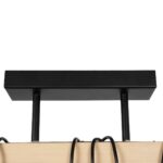 GLOBOSTAR® LUCITA 201-0031 Vintage Φωτιστικό Οροφής με Ντουί 3 x E27 AC 220-240V IP20 - Μαύρο & Μπεζ - Μ50 x Π27 x Υ112cm - Image 7