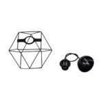 GLOBOSTAR® SOLIS 201-0045 Vintage Κρεμαστό Φωτιστικό Οροφής με Ντουί 1 x E27 AC 220-240V IP20 - Μαύρο - Μ25 x Π25 x Υ24cm - Image 11