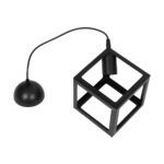 GLOBOSTAR® DISE 201-0049 Μοντέρνο Κρεμαστό Φωτιστικό Οροφής με Ντουί 1 x E27 AC 220-240V IP20 - Μαύρο - Μ28 x Π28 x Υ29cm - Image 11