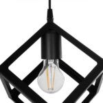 GLOBOSTAR® DISE 201-0050 Μοντέρνο Κρεμαστό Φωτιστικό Οροφής με Ντουί 2 x E27 AC 220-240V IP20 - Μαύρο - Μ50 x Π30 x Υ50cm - Image 8