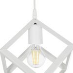 GLOBOSTAR® DISE 201-0053 Μοντέρνο Κρεμαστό Φωτιστικό Οροφής με Ντουί 2 x E27 AC 220-240V IP20 - Λευκό - Μ50 x Π30 x Υ50cm - Image 8