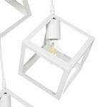 GLOBOSTAR® DISE 201-0054 Μοντέρνο Κρεμαστό Φωτιστικό Οροφής με Ντουί 3 x E27 AC 220-240V IP20 - Λευκό - Μ48 x Π48 x Υ65cm - Image 8