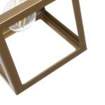 GLOBOSTAR® DISE 201-0055 Μοντέρνο Κρεμαστό Φωτιστικό Οροφής με Ντουί 1 x E27 AC 220-240V IP20 - Χρυσό - Μ28 x Π28 x Υ31cm - Image 8