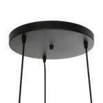 GLOBOSTAR® NOVARAY 201-0083 Vintage Κρεμαστό Φωτιστικό Οροφής με Ντουί 3 x E27 AC 220-240V IP20 - Μαύρο & Χρυσό - Μ40 x Π40 x Υ50cm - Image 9