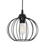 GLOBOSTAR® FLAMIA 201-0109 Vintage Κρεμαστό Φωτιστικό Οροφής με Ντουί 3 x E27 AC 220-240V IP20 - Μαύρο - Μ44 x Π44 x Υ66cm - Image 7