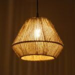 GLOBOSTAR® GLARO 201-0112 Vintage Κρεμαστό Φωτιστικό Οροφής με Ντουί 1 x E27 AC 220-240V IP20 - Μπεζ & Μαύρο - Μ32 x Π32 x Υ30cm - Image 3