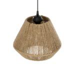 GLOBOSTAR® GLARO 201-0112 Vintage Κρεμαστό Φωτιστικό Οροφής με Ντουί 1 x E27 AC 220-240V IP20 - Μπεζ & Μαύρο - Μ32 x Π32 x Υ30cm - Image 7