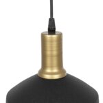 GLOBOSTAR® NETO 201-0130 Μοντέρνο Κρεμαστό Φωτιστικό Οροφής με Ντουί 1 x E27 AC 220-240V IP20 - Χρυσό & Μαύρο - Μ18 x Π18 x Υ70cm - Image 7